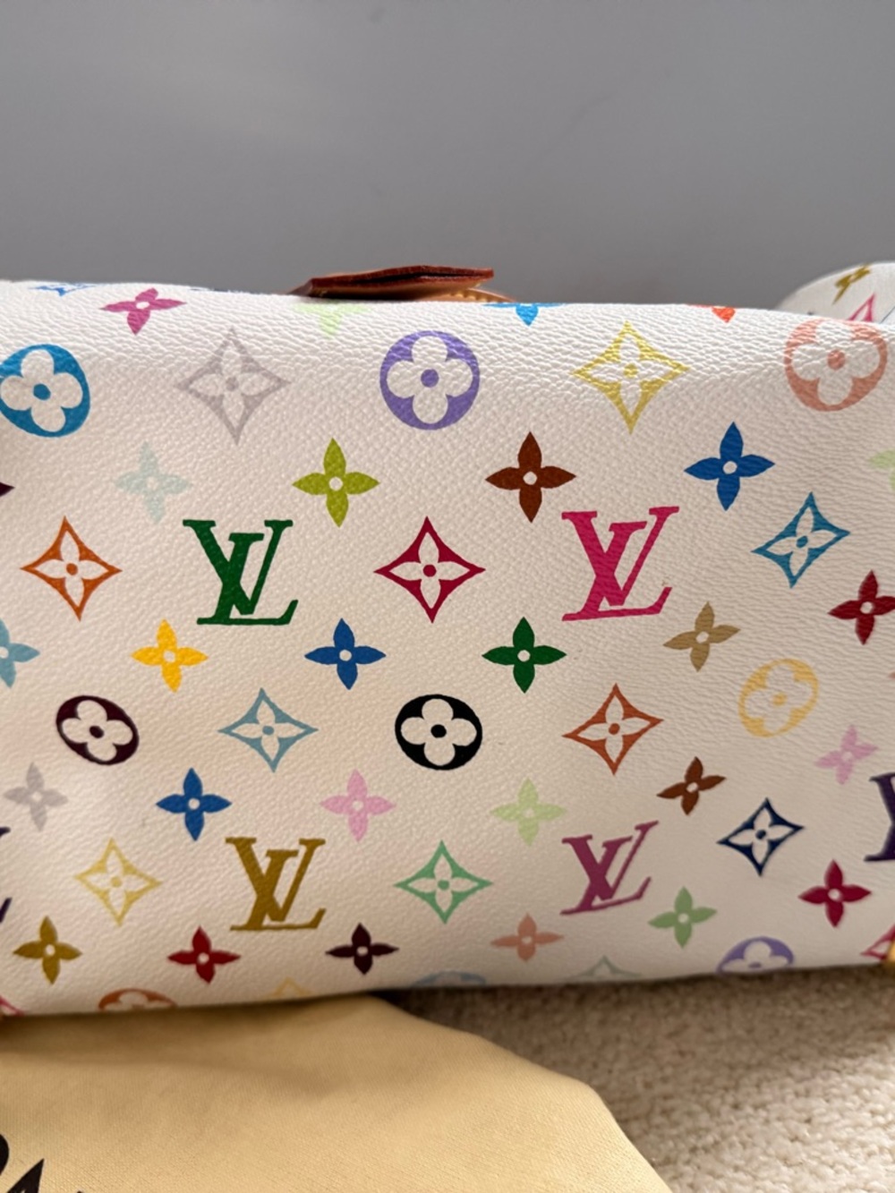 AUTH Limited Edition Louis Vuitton Multicolor Murakami Speedy - Picture 3 of 16